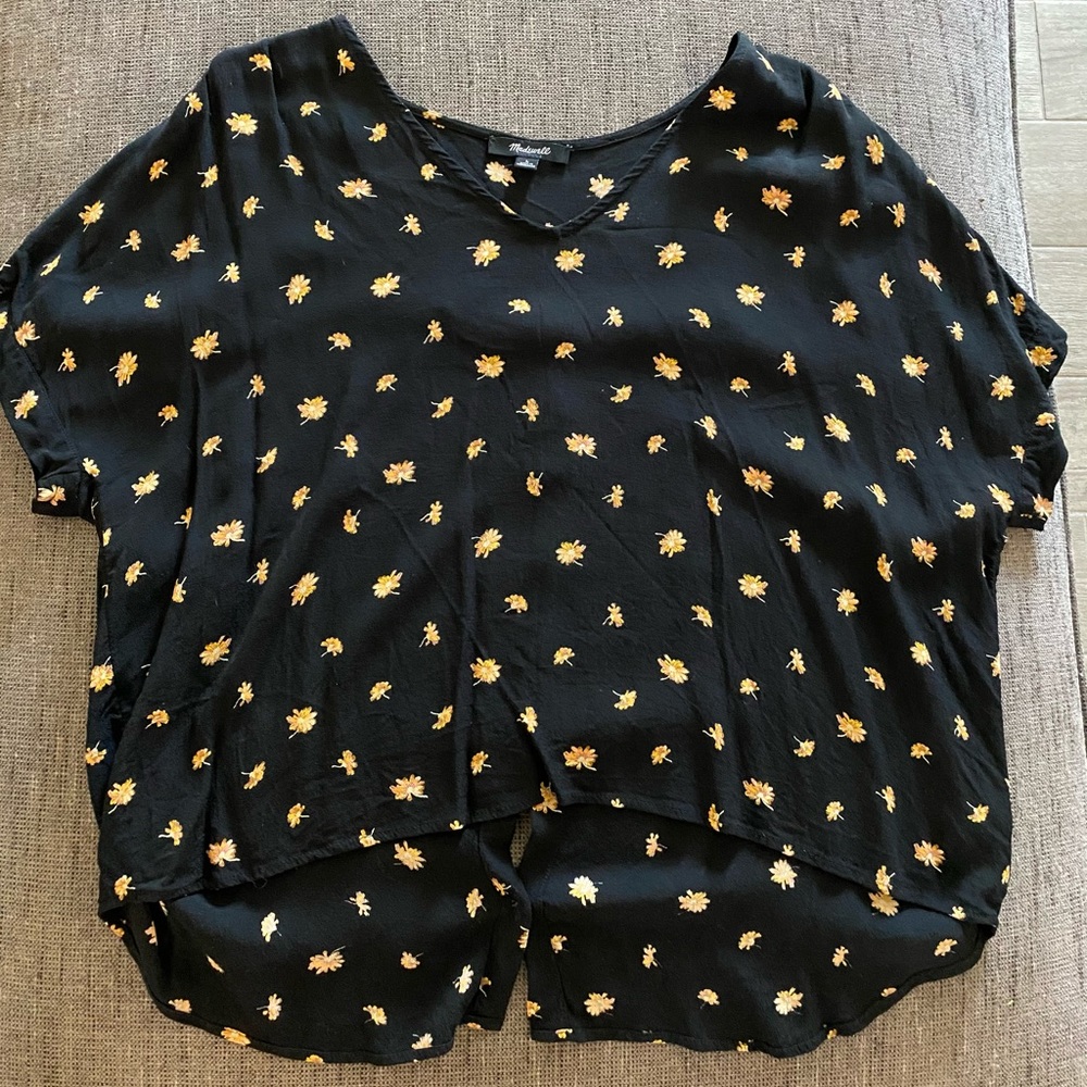 Madewell V-Neck Daisy Top